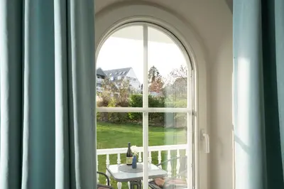 Ein Garten an der Unterkunft Haus Pegasus Küstenheimat