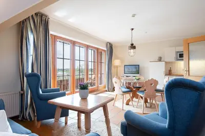 TV/Unterhaltungsangebot in der Unterkunft Landhaus Pönitz am See Wohnung 11