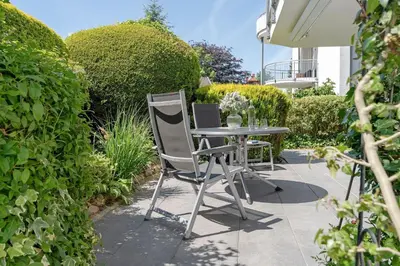 Ein Garten an der Unterkunft Appartement Meerzeit- Residenz Kurparkhöhe