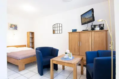 Ein Bett oder Betten in einem Zimmer der Unterkunft Badeweg 4 Strandläufer 1
