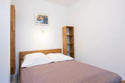 Ein Bett oder Betten in einem Zimmer der Unterkunft Badeweg 4 Strandläufer 1