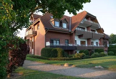 Das Gebäude in dem sich die Ferienwohnung befindet