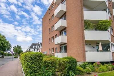 Das Gebäude in dem sich die Ferienwohnung befindet