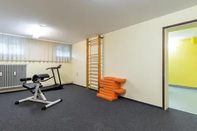 Das Fitnesscenter und/oder die Fitnesseinrichtungen in der Unterkunft Haus Beau Rivage Blaue Koje