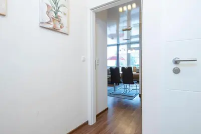 Ein Sitzbereich in der Unterkunft Erste Reihe