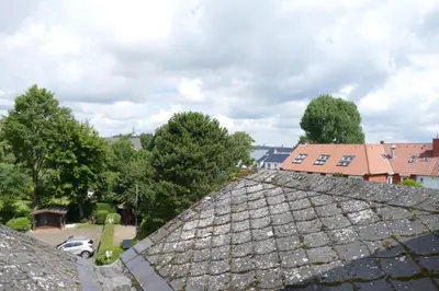 Das Gebäude in dem sich die Ferienwohnung befindet