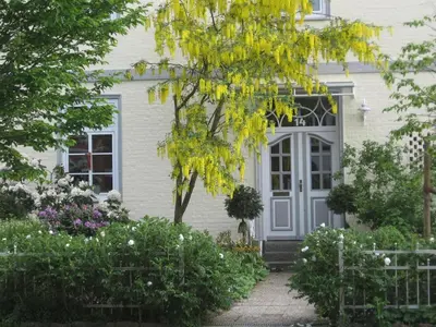 Ein Garten an der Unterkunft Altes Schulhaus