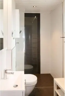Ein Badezimmer in der Unterkunft Gronenberger Mühle Haus 18