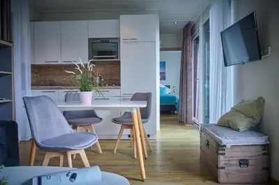 Küche/Küchenzeile in der Unterkunft Gronenberger Mühle Haus 18