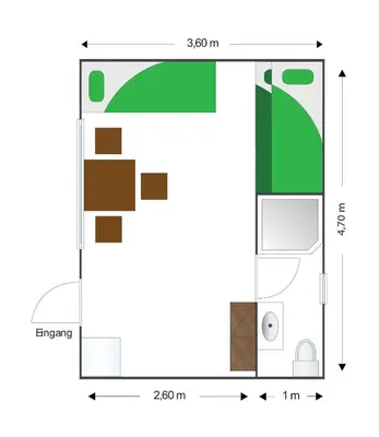 Grundriss der Unterkunft Finnenhaus 7