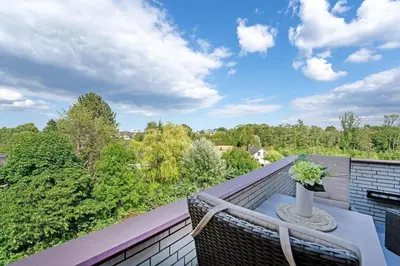 Ein Balkon oder eine Terrasse in der Unterkunft Luv 54 Grad Nord