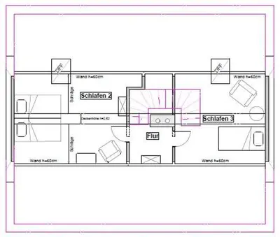 Grundriss der Unterkunft Gästehaus Kibbel