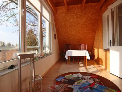 Ein Balkon oder eine Terrasse in der Unterkunft Gemütliche Ferienwohnung in Mallentin