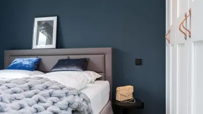 Ein Bett oder Betten in einem Zimmer der Unterkunft MAKANI Scharbeutz