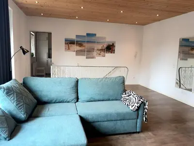 Ein Sitzbereich in der Unterkunft Apartment in Bad Schwartau