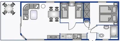 Grundriss der Unterkunft Pier98 20