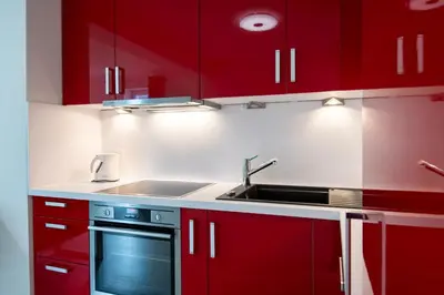 Küche/Küchenzeile in der Unterkunft Wohnung 2
