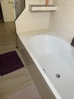 Ein Badezimmer in der Unterkunft Geräumige und schöne Wohnung direkt in der Lübecker Innenstadt