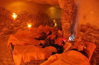 Gäste, die in der Unterkunft gemütliche Wohnung übernachten