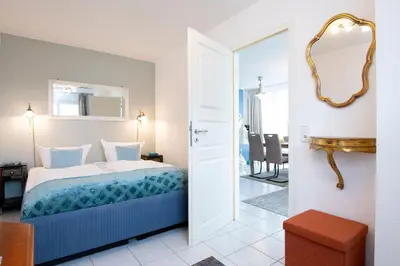 Ein Bett oder Betten in einem Zimmer der Unterkunft Hansa-Residenz Kleine Oase Scharbeutz
