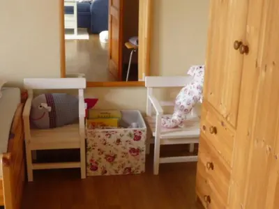 Ein Bett oder Betten in einem Zimmer der Unterkunft Möwenflug Apartments