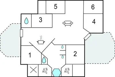 Grundriss der Unterkunft Freibeuterweg 8 - Dorf 6
