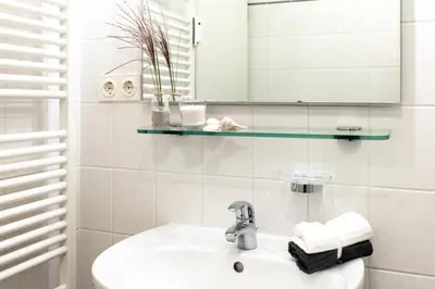 Ein Badezimmer in der Unterkunft Ferienwohnung Beach Life 4 - Scharbeutz