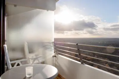 Ein Balkon oder eine Terrasse in der Unterkunft Residenz App 373 - Timmendorfer Strand