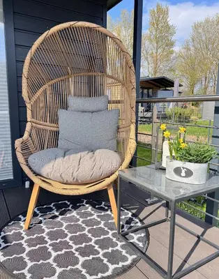 Ein Sitzbereich in der Unterkunft Ferienhaus 