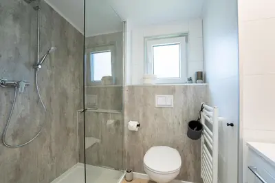 Ein Badezimmer in der Unterkunft Ferienhaus 