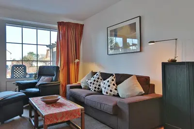 Ein Sitzbereich in der Unterkunft Wohnpark Niendorf Wohnpark Niendorf Appartement 39
