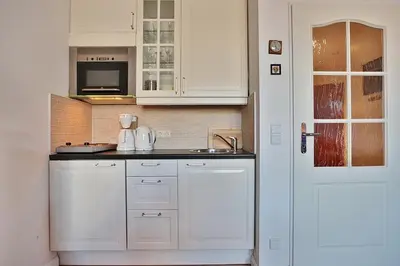 Küche/Küchenzeile in der Unterkunft Wohnpark Niendorf Wohnpark Niendorf Appartement 39