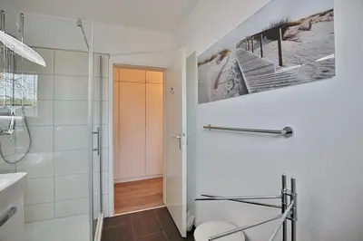 Ein Badezimmer in der Unterkunft Haus am Wiesenweg Haus am Wiesenweg 3 Appartement 04