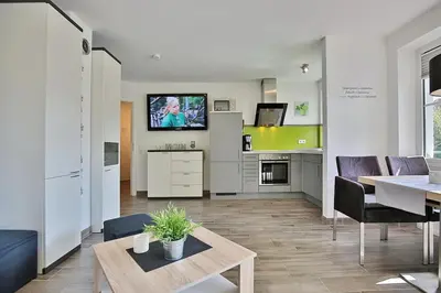 Küche/Küchenzeile in der Unterkunft Appartements Windrose Appartements Windrose Appartement 14