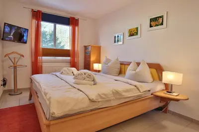 Ein Bett oder Betten in einem Zimmer der Unterkunft Domizil Strandburg Domizil Strandburg Appartement 09