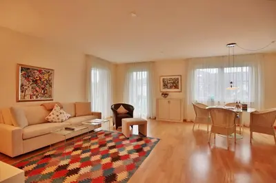 Ein Sitzbereich in der Unterkunft Villa Mér Baltique Villa Mér Baltique Appartement 12
