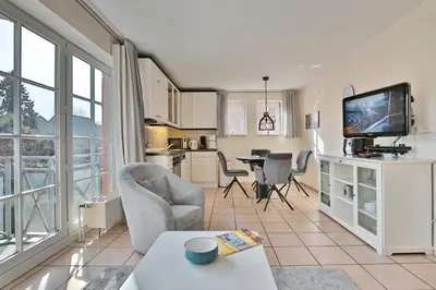 Küche/Küchenzeile in der Unterkunft Haus Parkblick, Timmendorfer Strand Haus Parkblick Appartement 08