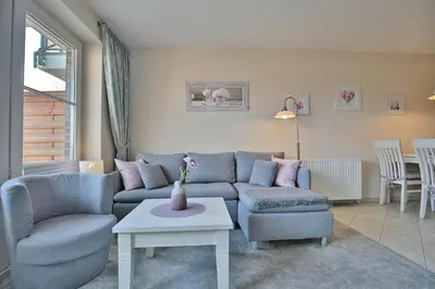 Ein Sitzbereich in der Unterkunft Am Elchgrund, im Brook 9 Am Elchgrund Im Brook 9 Appartement 01