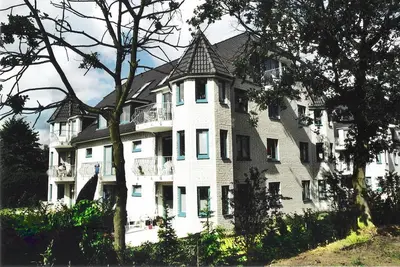 Das Gebäude in dem sich die Ferienwohnung befindet