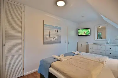 Ein Bett oder Betten in einem Zimmer der Unterkunft Im Brook 36-38 Am Elchgrund Appartement 12