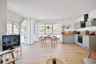 Küche/Küchenzeile in der Unterkunft Gorch-Fock-Straße 16 Gorch-Fock-Str 16 Appartement 6
