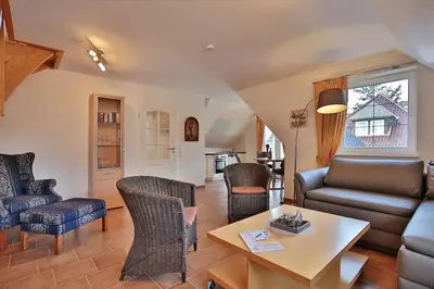 Ein Sitzbereich in der Unterkunft Sunshine-Residenz Sunshine Residenz Appartement 6
