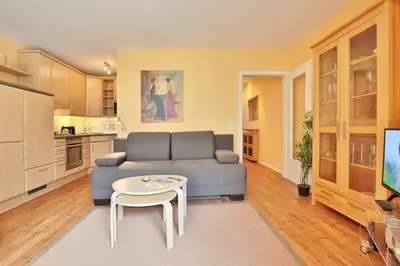 Küche/Küchenzeile in der Unterkunft Villa am Meer Villa am Meer Strandallee 48 Appartement 07