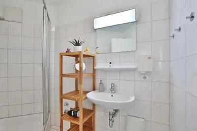 Ein Badezimmer in der Unterkunft Maison Baltique Niendorf Maison Baltique Appartement 03