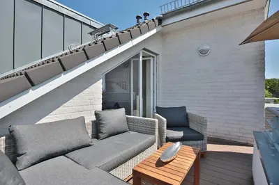 Ein Balkon oder eine Terrasse in der Unterkunft Villa Seestern Villa Seestern Appartement 8