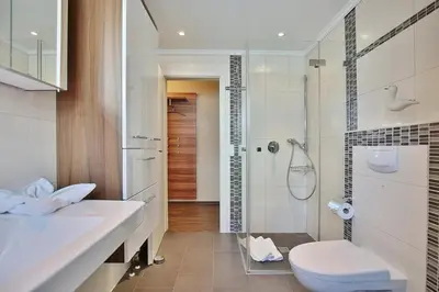 Ein Badezimmer in der Unterkunft Residenz Herrenbruchstr Residenz Herrenbruchstraße 5 Appartement 4