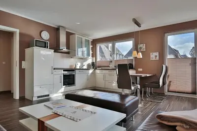 Küche/Küchenzeile in der Unterkunft Residenz Herrenbruchstr Residenz Herrenbruchstraße 5 Appartement 4