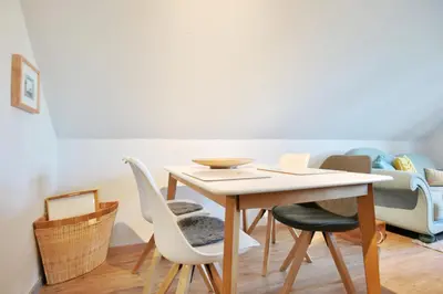 Ein Sitzbereich in der Unterkunft Am Rosenhain 6 Am Rosenhain 6 Appartement 5