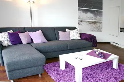 Ein Sitzbereich in der Unterkunft Domizil am Meer Domizil am Meer Appartement 18