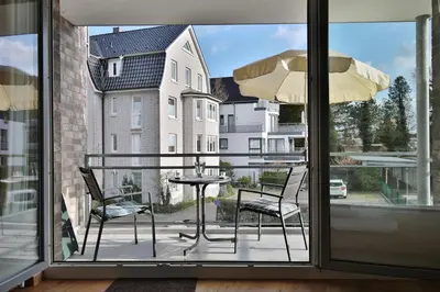 Ein Balkon oder eine Terrasse in der Unterkunft Domizil am Meer Domizil am Meer Appartement 13
